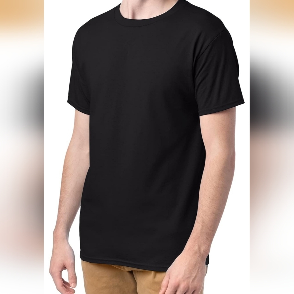 Hanes 3 Pack ComfortSoft T-Shirts In Black Size M